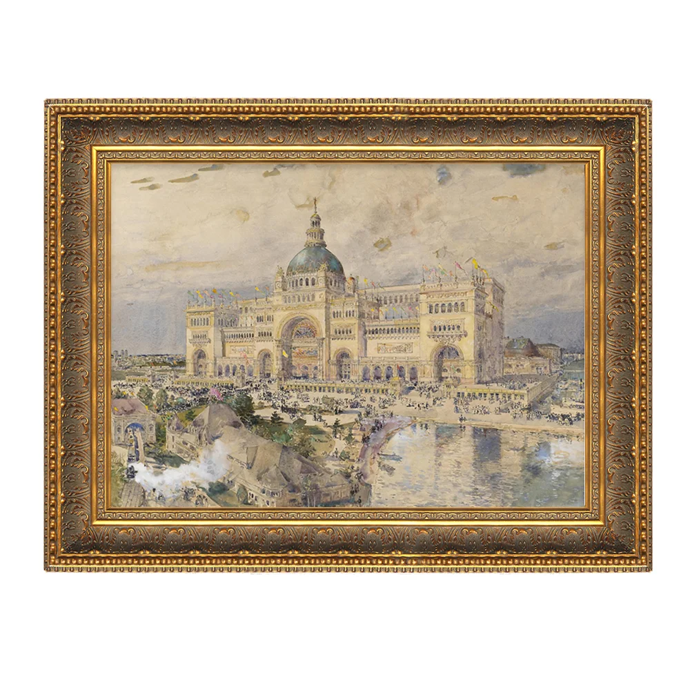 In Stock Most Popular European Classic Painting Frames Gold Leaf Retro Court Style Picture Frame Moulding for Home Wall Decor