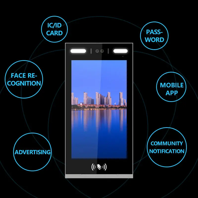 Умный визуальный видеодомофон система распознавания лиц домофон для виллы телефон дверной звонок