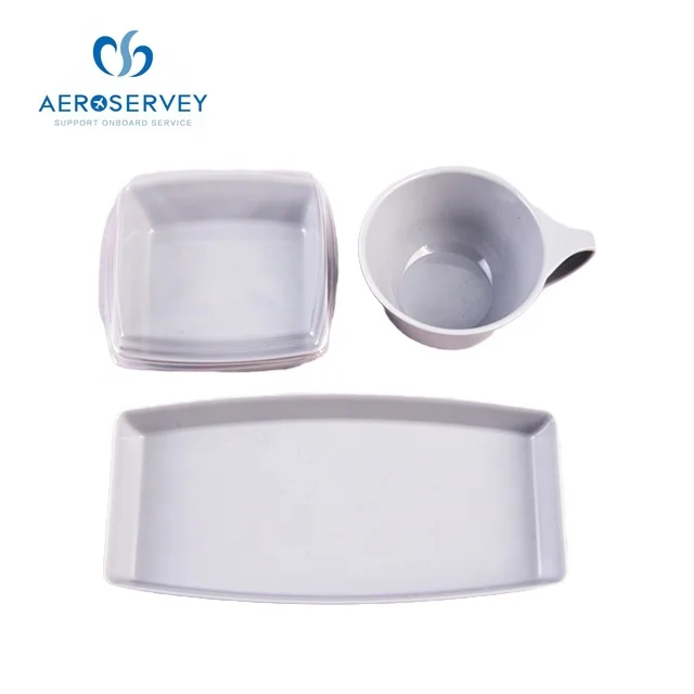 Plastic tableware set used in airline catering ABS material