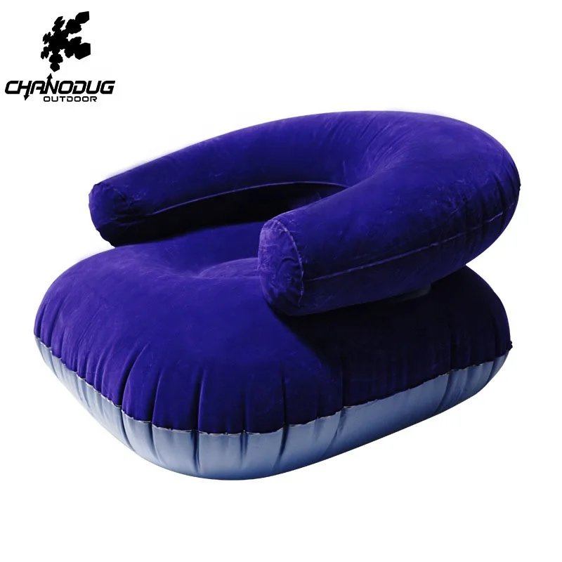 YIWU yiwu портативный воздушный синий надувной стул для отдыха на природе диван кемпинга с подлокотником стол