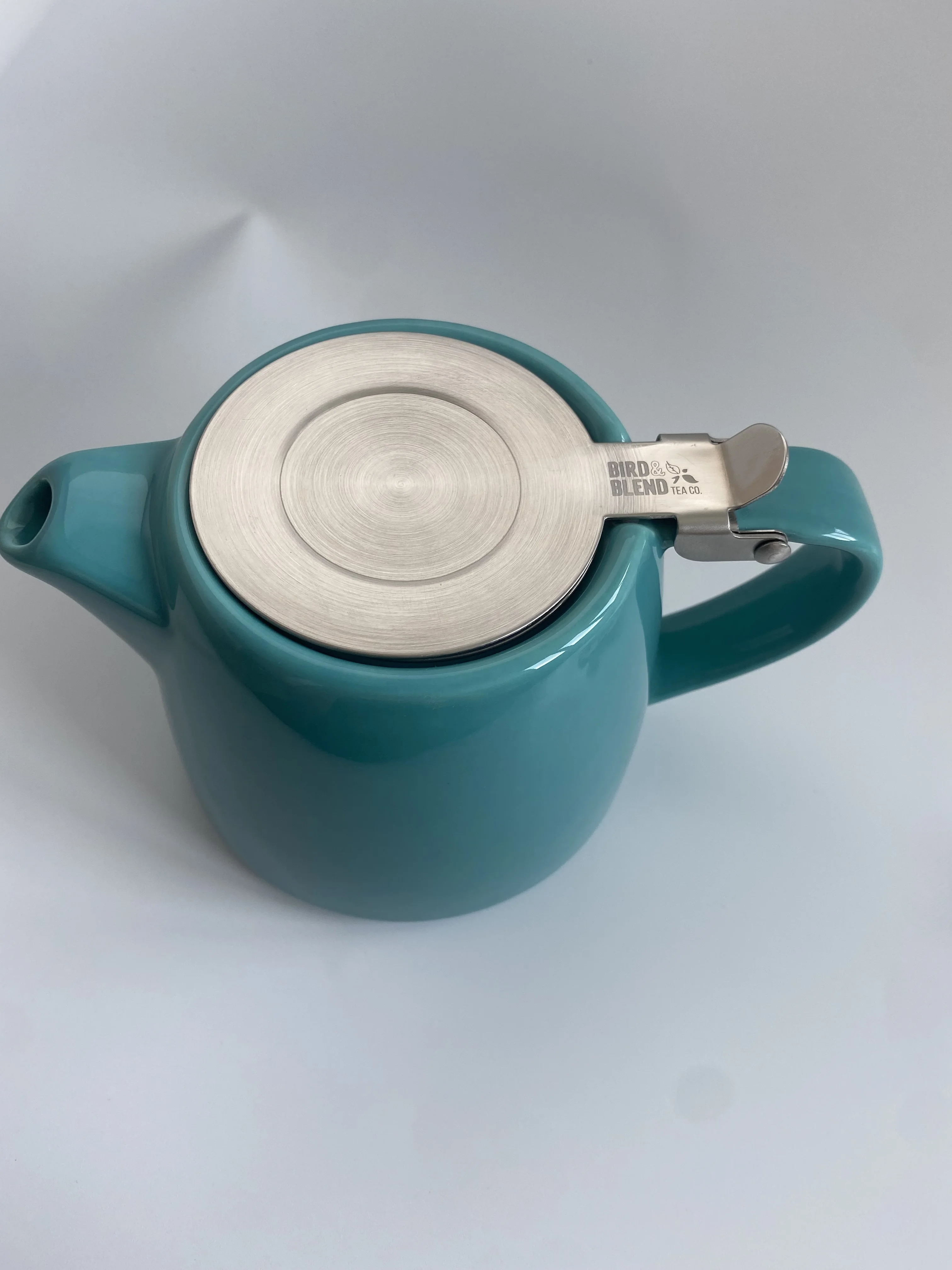 Custom Simple Rust-Resistant Stainless Steel 304 Tea Infuser Handle Food Safe Metal Mesh Filter Ceramic Silver Tea Filter