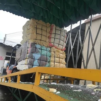 YJ A Grade Mixed Color Clean Polyurethane Foam Scrap  PU Foam Scrap