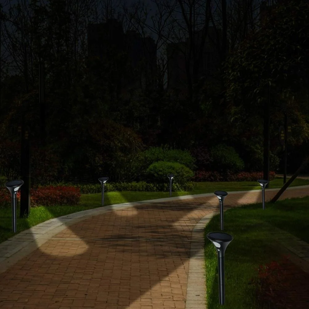 Manufacture china led garden bollard light Aluminum solar garden light for outdoor pathway lawn landscape lighting