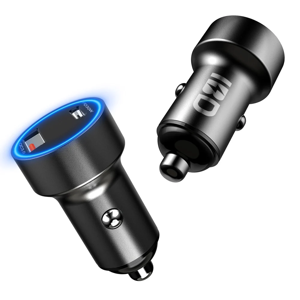 3.0 Dual Usb Car Charger 2 Ports,2 Usb 12V Mini Car Charger Usb Mini,dual Mobile Usb Mi Car Charger Small