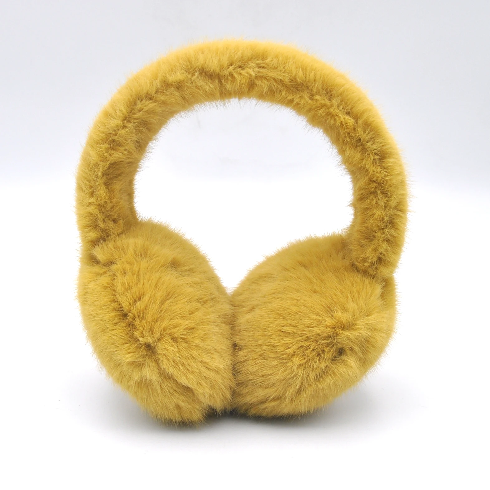 OEM Winter Warm Soft Feeling Fur Rabbit Ear White Earmuffs Customized Winter Earmuffs for Women