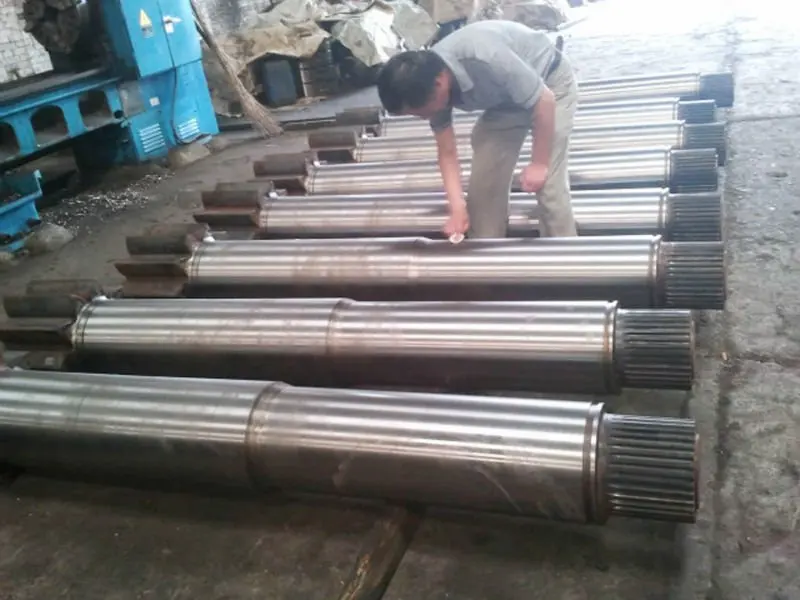 wangli customized large gear shaft sugar factory machinery and equipment accessories 42CrMo alloy steel long drive gear shaft