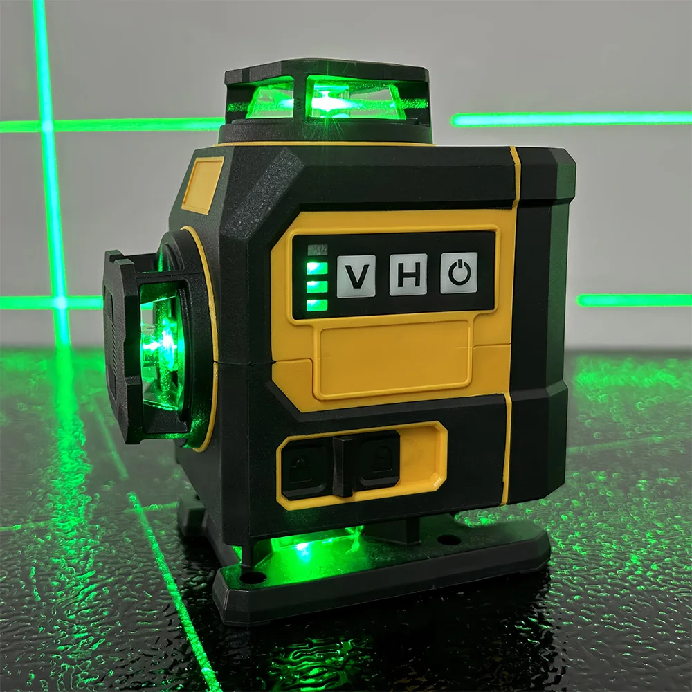 16 Lines 4D Laser Level Green Line Self leveling 360 Horizontal And Vertical Super Powerful Laser Level