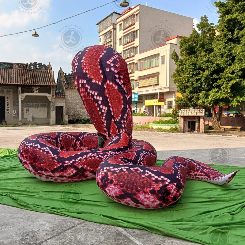 High Quality Large inflatable toy snake Character advertising inflatables Snake Model  Decoration For Stage