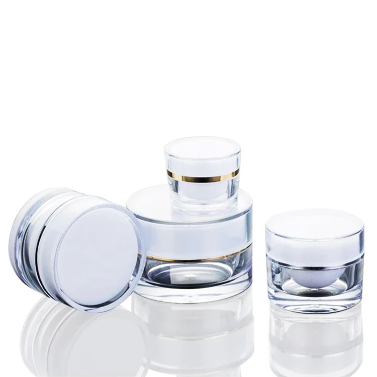 15G 20G 30G 50G luxury skincare acrylic plastic bottles cosmetic packaging cream clean  jar