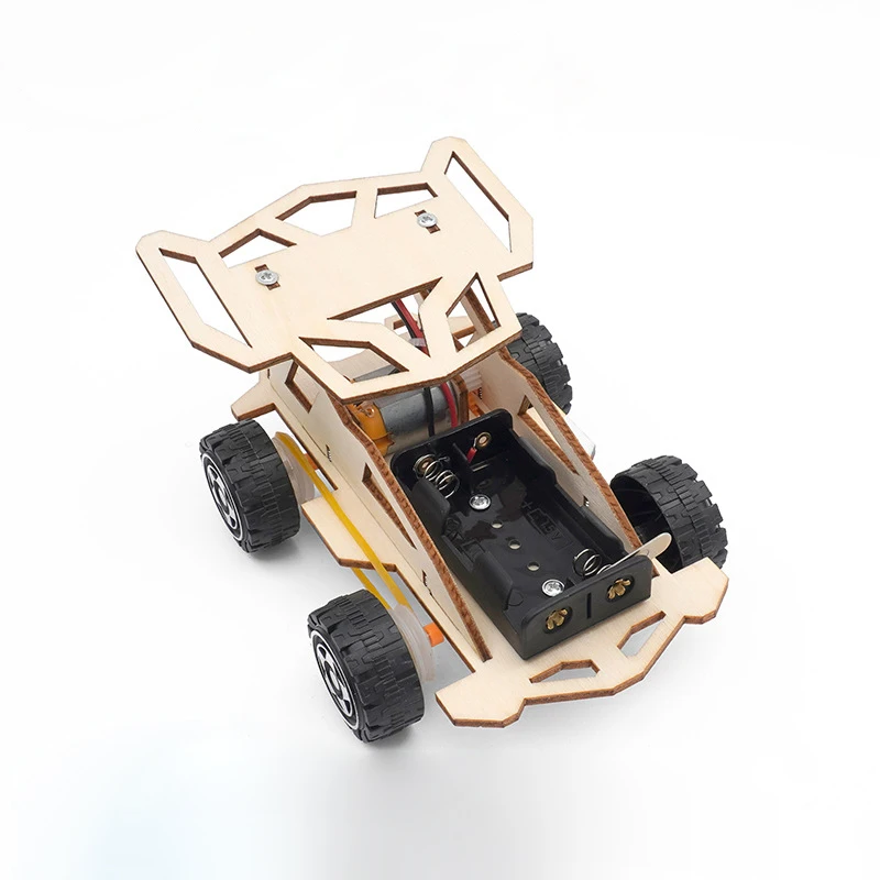 STEM Toys Educational Wood Puzzle Set DIY Wooden Car Set for Gift