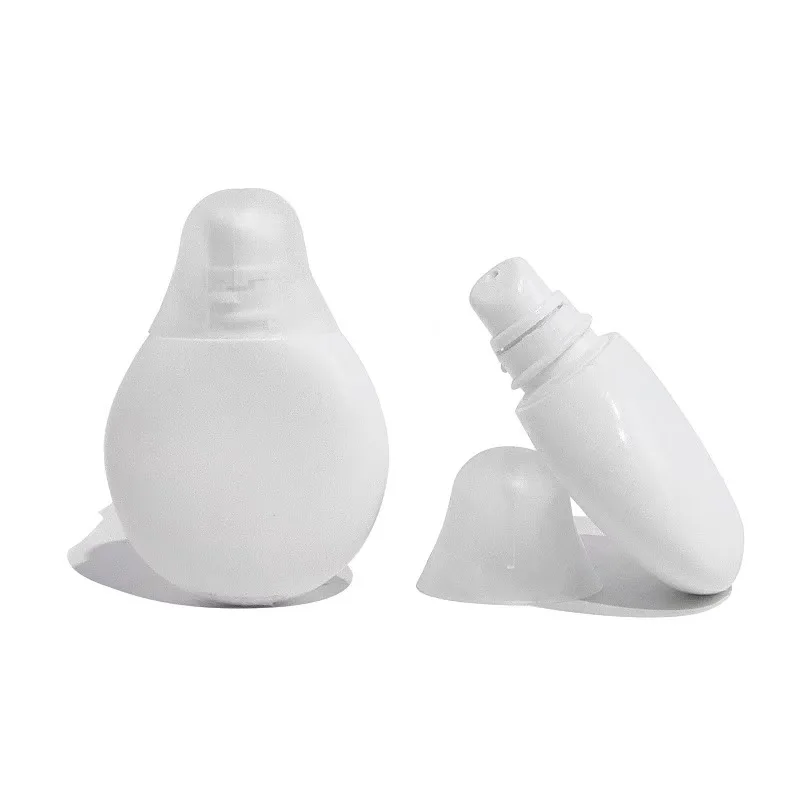 Customized 15ml Mini PE Small Bulb Lip Film Tube Lip Mask Bottle Foundation Liquid Bottle Lip Gloss Hose Plastic Packaging