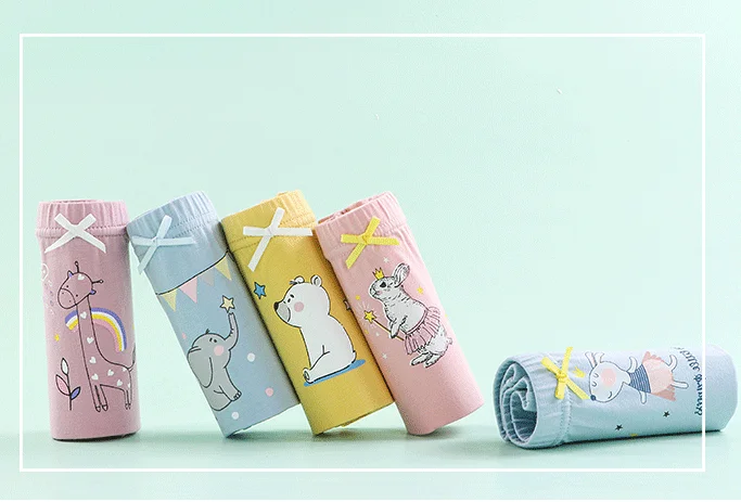 wholesale lovely boys underwear 4 pack high quality Cartoon Pattern Cotton Briefs Underwear Girls Kids Children boys underwear