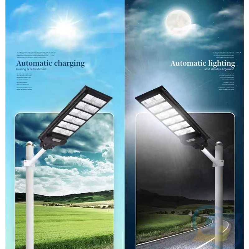 Factory price street light 600W all in one abs housing waterproof outdoor solar street light
