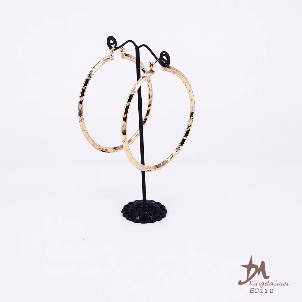 E0118 new latest gold earring designs Fashion jewelry Painted three colors women earrings
