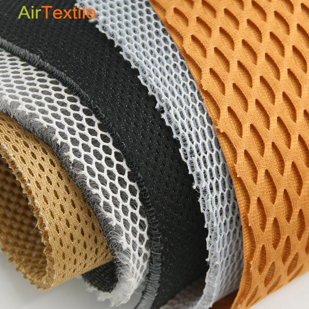 Cooling breathable 3d sandwich spacer air mesh fabric for car seat cushion