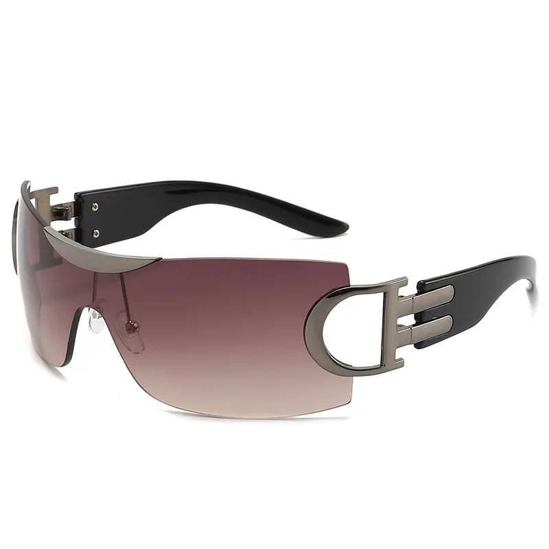 Outdoor sports riding glasses new anti-ultraviolet sunglasses Bicycle metal connection hollow sunglasses wholesale