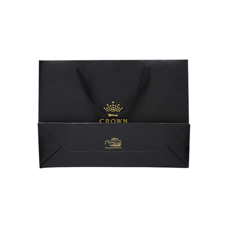 custom printed luxury cardboard paper bag with logo print