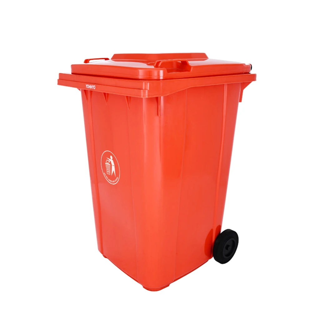 360l out door plastic wheeled garbage can waste bin dustbin