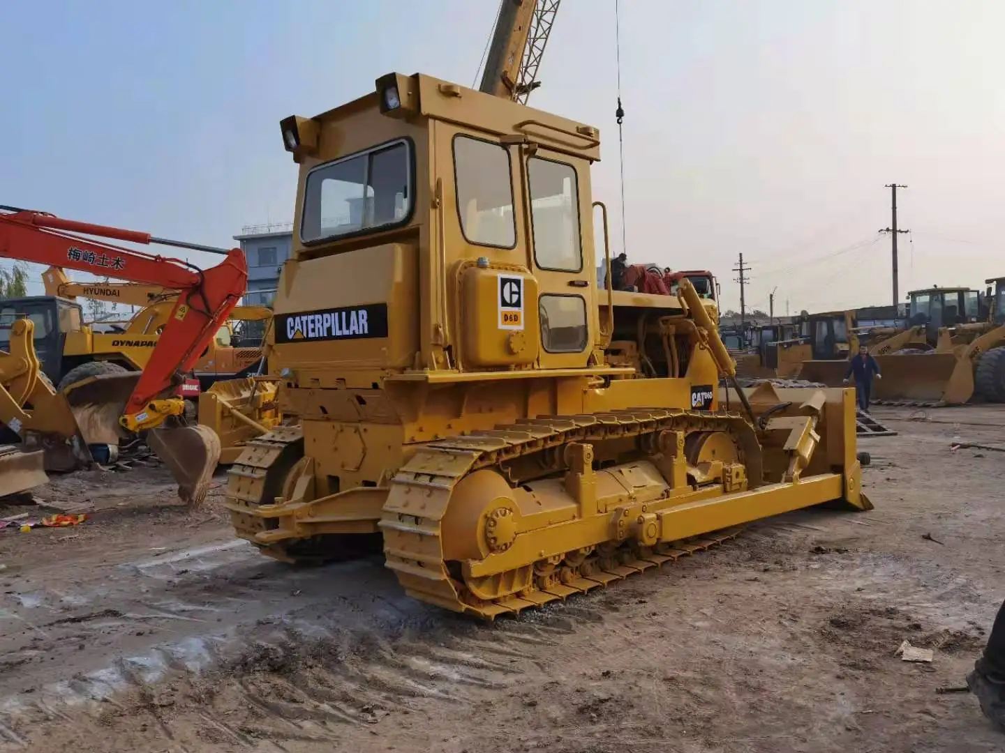 Origin Japan Used Bulldozer CAT D6D at low price Hydraulic construction machine Caterpillar CAT D6D Used Bulldozer