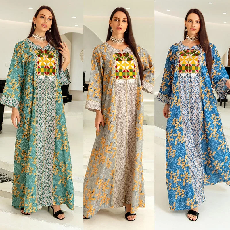 New Model Pakistan Abaya In Dubai Wholesale Open Muslim Kaftan Abaya Dress For Woman