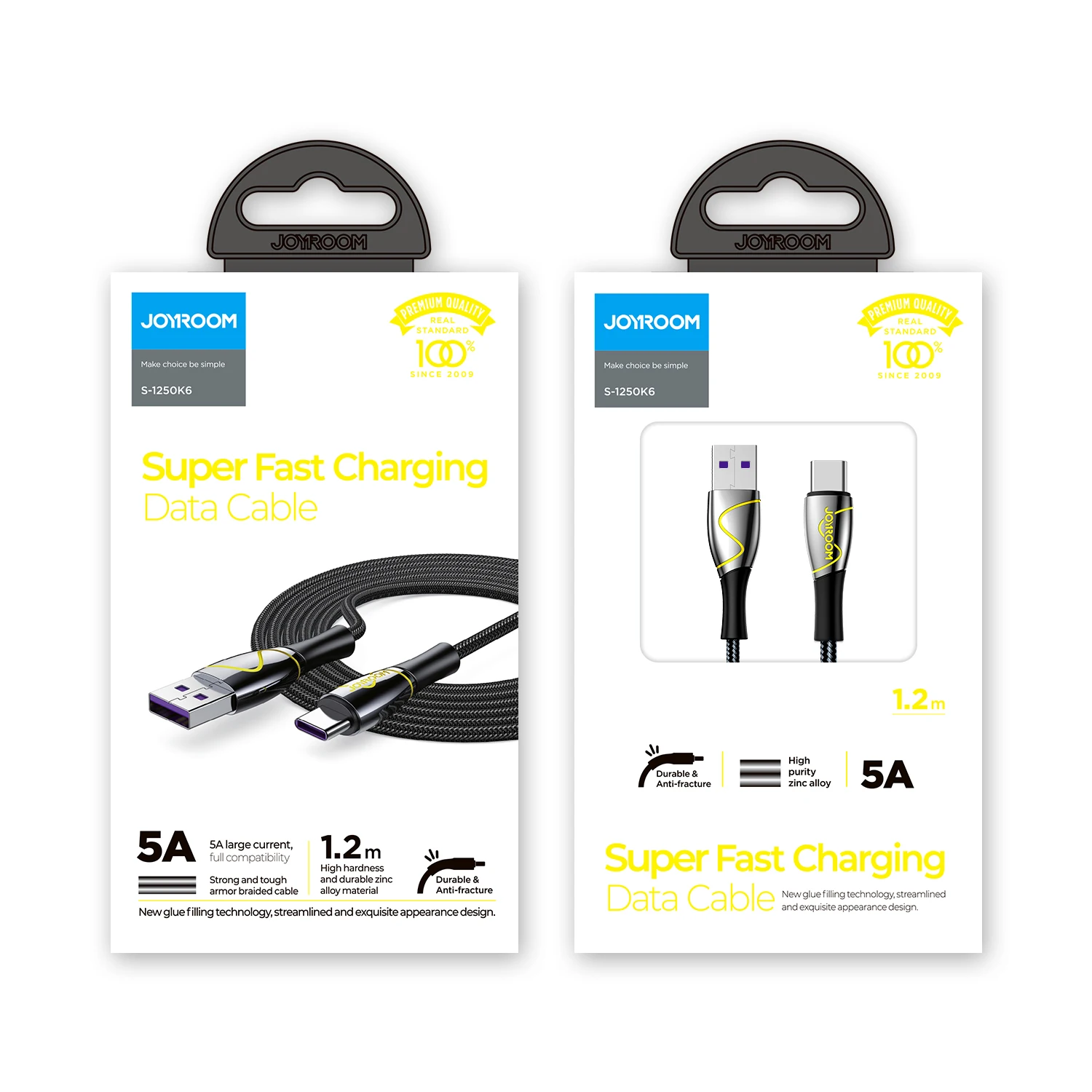 Type C Usb Cable Fast Charge 5A Joyroom Trending Products 2021 New Arrivals Amazon Wholesale High Quality Phone Charging Cable