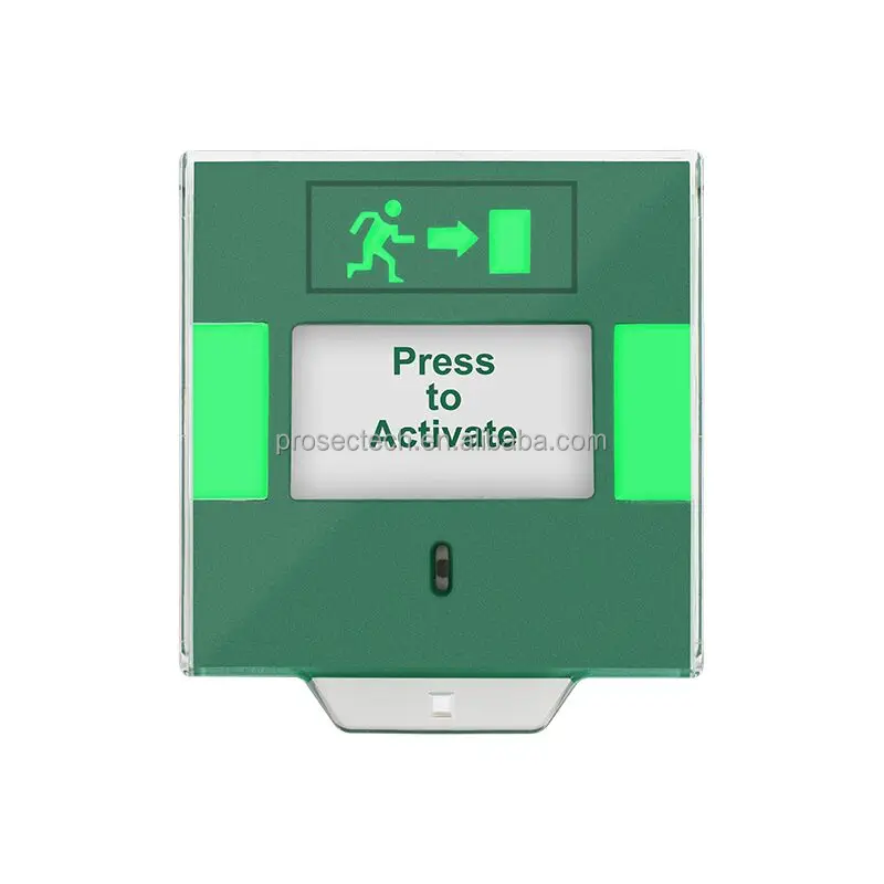 DC24V Exit Door Releasee Red/Green/Yellow/Blue/White Color Optional Resettalble Manual Call Point for Fire Alarm System