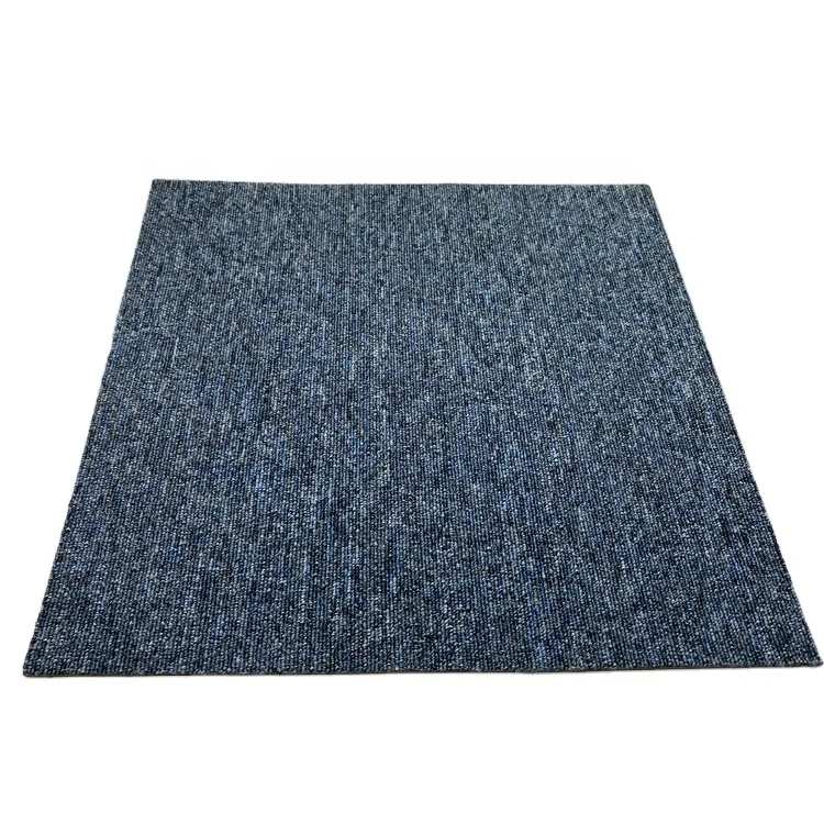 Blue square charm waterproof easy to clean safe non-toxic square carpet