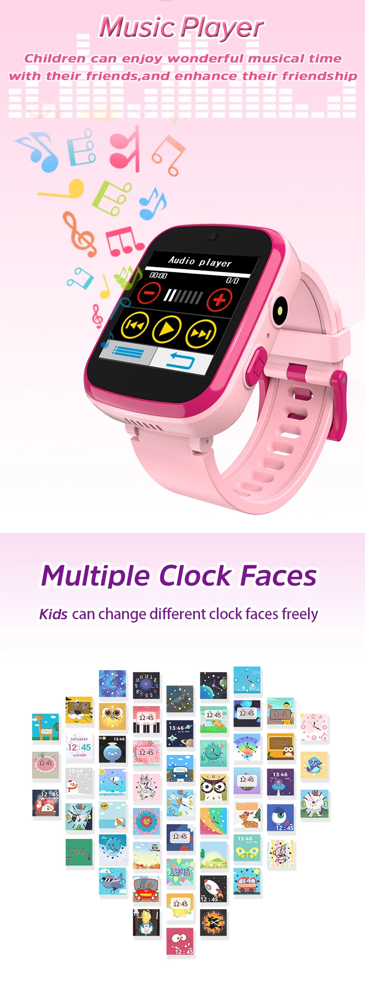 Amazon High Profit Item Camera Waterproof kids smart watch With Ce Rohs Certificate Baby watch For Boys Girls 