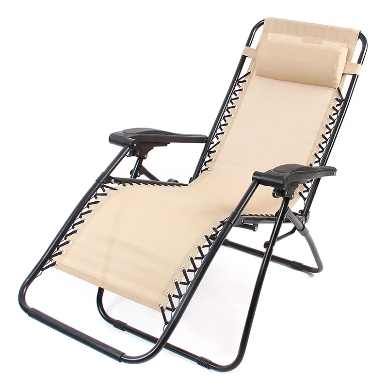 Wholesale Folding Office Relax Sleeping Lounge Recliner Outdoor Metal Camping Beach Zero Gravity Reclining Chair