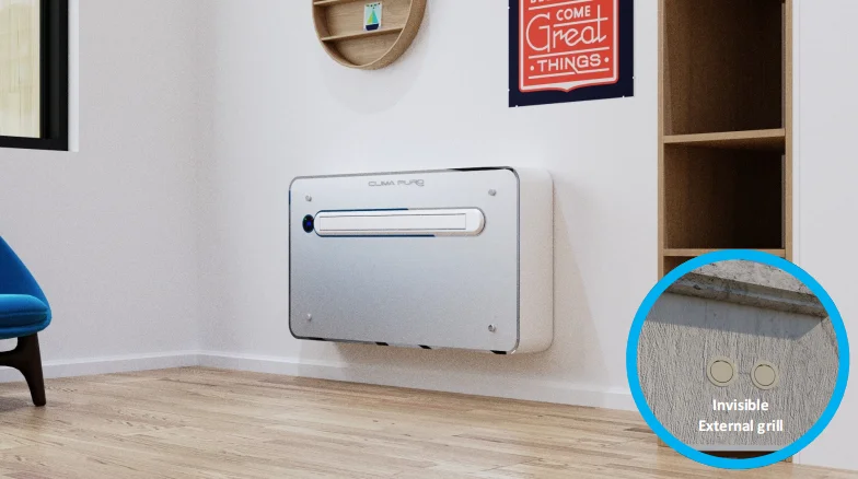 Slim design monoblock wall air conditioners without external unit