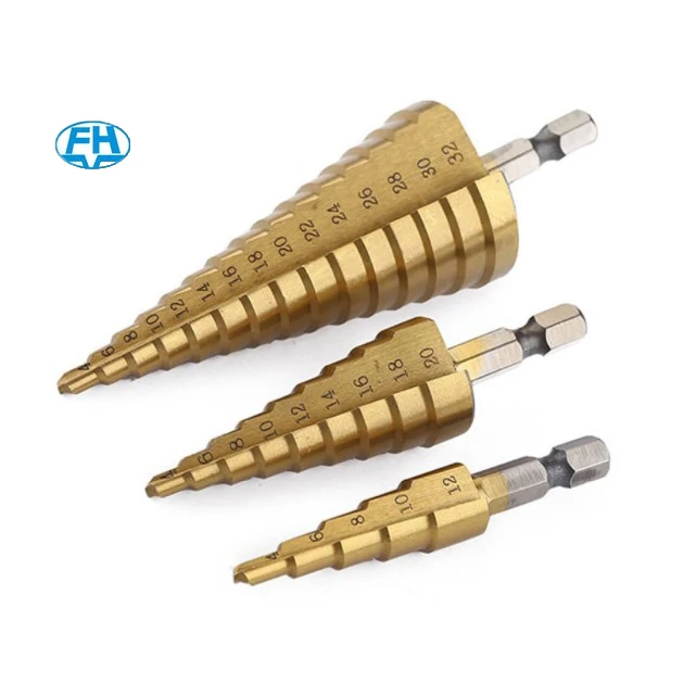 Factory HSS Step Bit Titanium Coating of High Quality