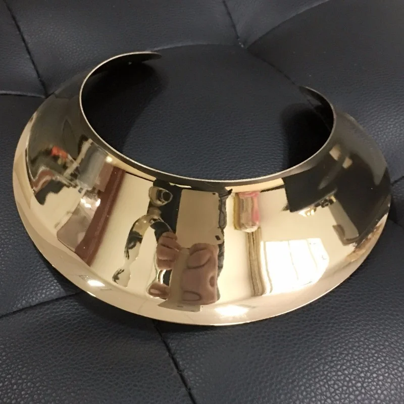 Geometric Big Collar Choker Necklace Women New Fashion Wide Alloy Torques Statement Necklaces Maxi Jewelry