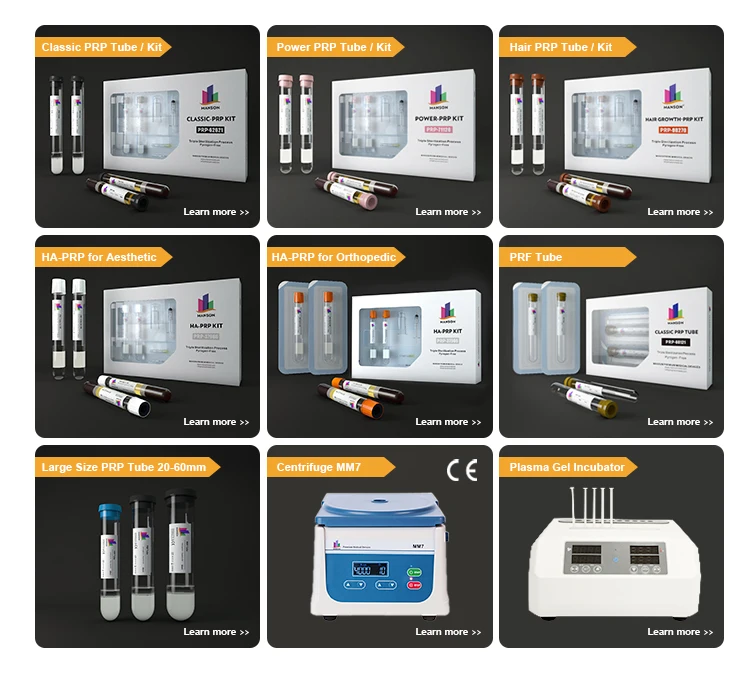 MANSON PRP Tube With Anticoagulant Stem Cell P Shot Near Me PRP Rich Plasma Platelet Rich Intraosseous defect