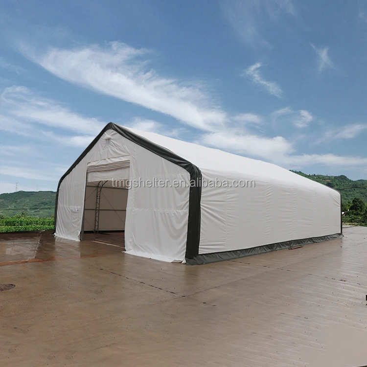 Водонепроницаемая ткань из ПВХ двойная ферма строительная стальная рама складские навесы для автомобилей модель купольного