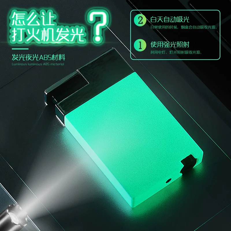 Ultra-thin  Metal Lighter Cigarette Lighters Windproof  for Smoking