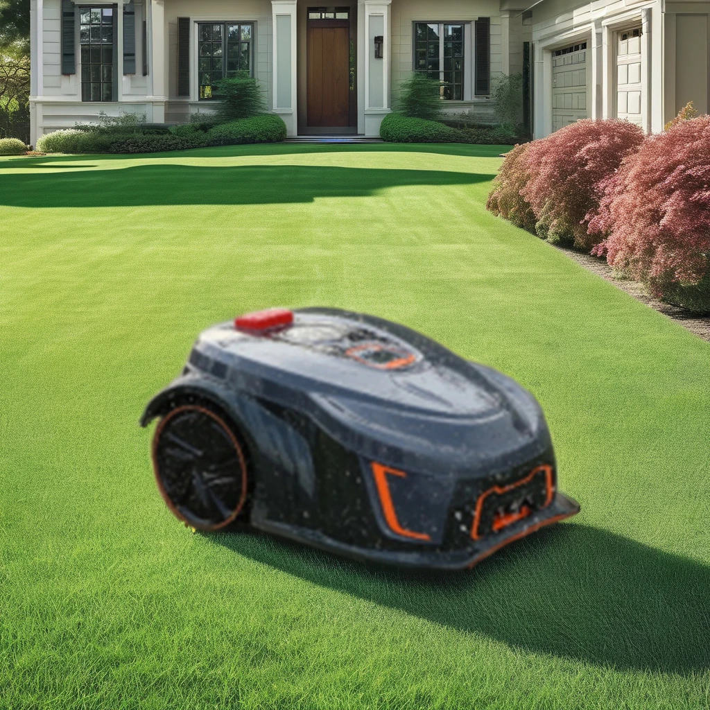M28E  4000m2 Operating Space  Electric Lawn Mower Robot Professional Cordless With Lithium Battery  Electric Lawn Mower