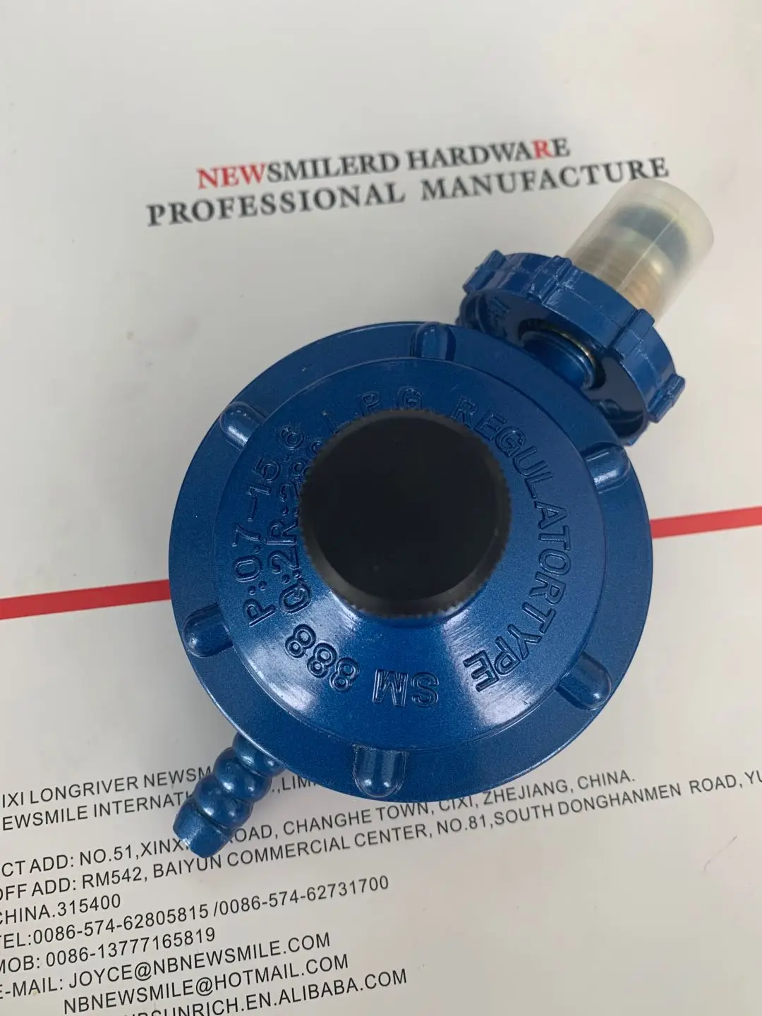 China source factory wholesale safety high quality aluminium gas lpg regulator with gas pipe hose