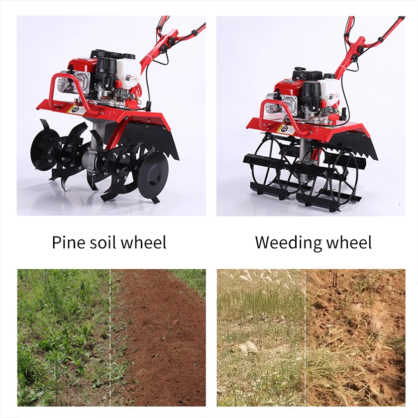 Manufacturer Hot Selling Soil Micro Tiller Cold Four Stroke Small Rotary Tiller