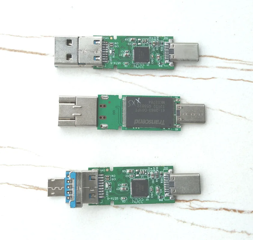 wholesale customized 4GB 8GB 16GB 32GB 64GB 128GB 3 in 1 Type-C Micro USB OTG Memory Chips for smart phones