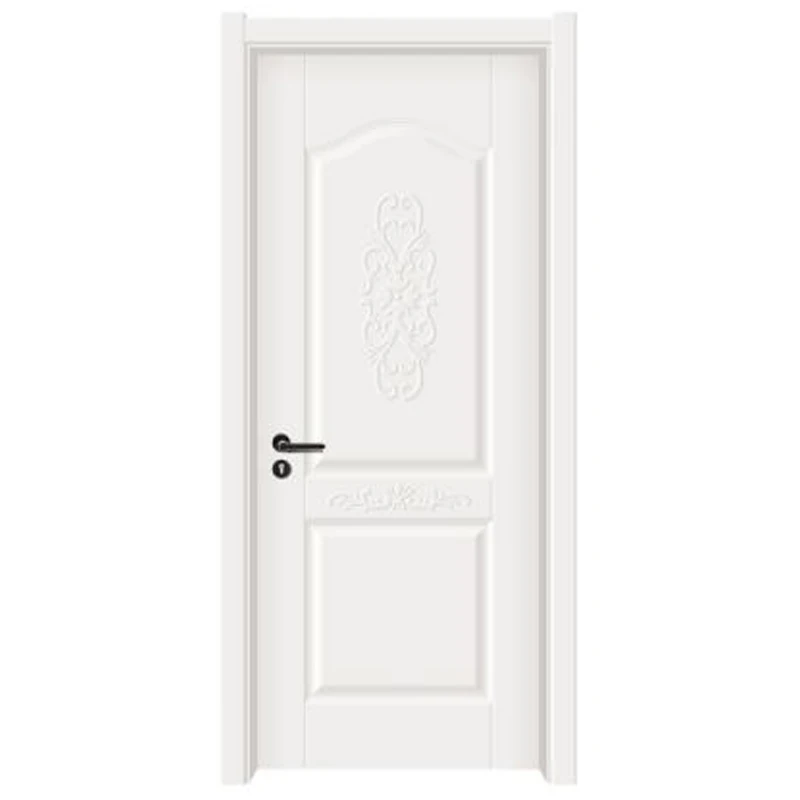 A modern Vietnamese style hotel room door with melamine