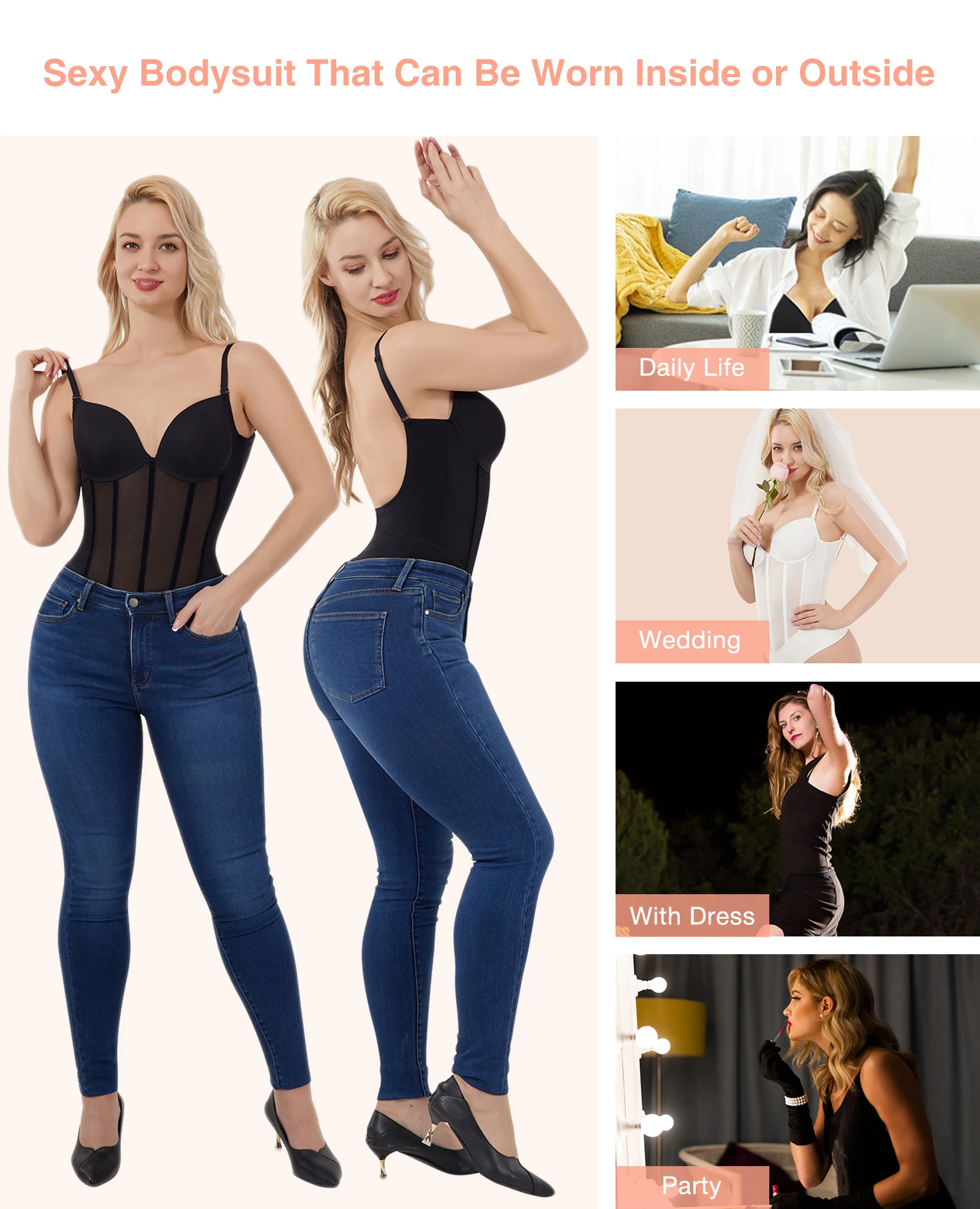 Hexin Fashion 2023 Wholesale High Quality Cheap Transparency Lace One Piece Thong Sexy Lingerie Women