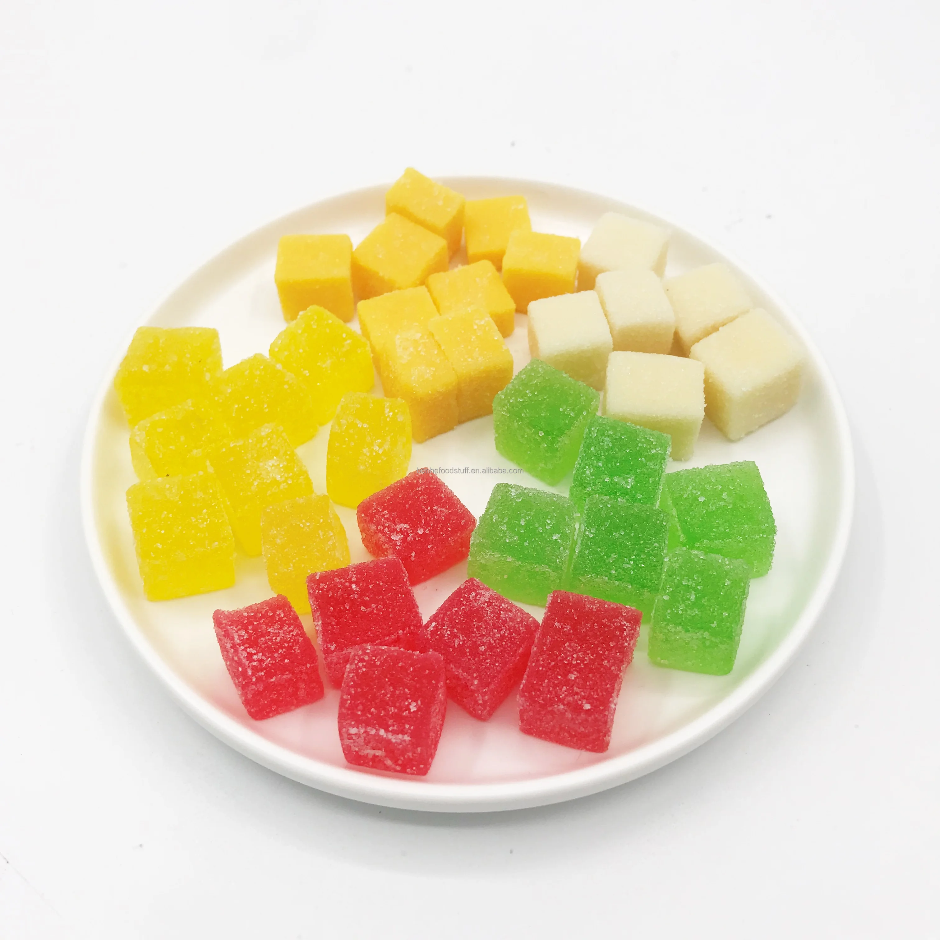 Benhe cube fruity gummy jelly sweets candy factory