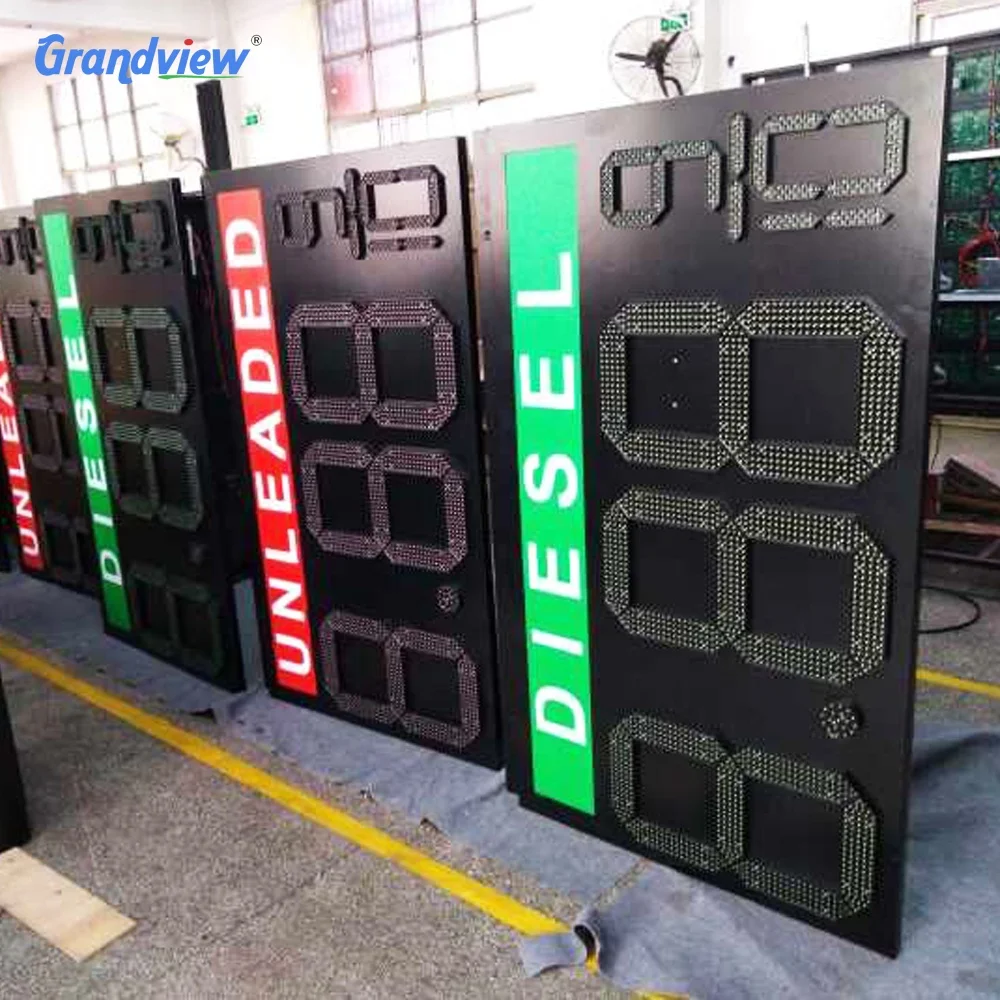 12 inch led 7 segment electronic outdoor led banner display