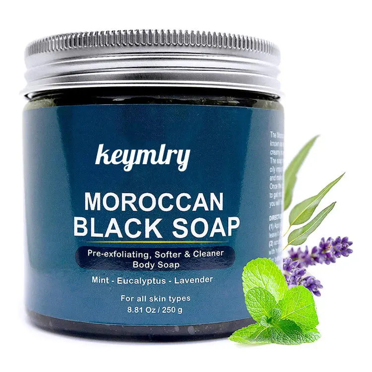 Wholesale private label Argan oil 100% natural African Moroccan Black Soap