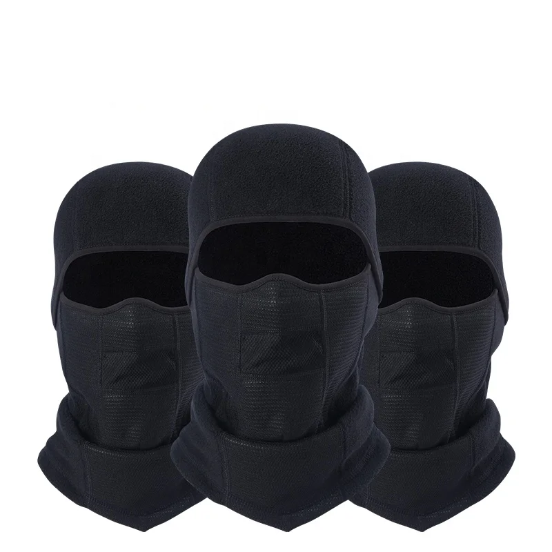 Зимняя флисовая ветрозащитная мотоциклетная Балаклава с капюшоном, зимняя теплая Балаклава, маска для лица, шапка, ветрозащитная Лыжная маска