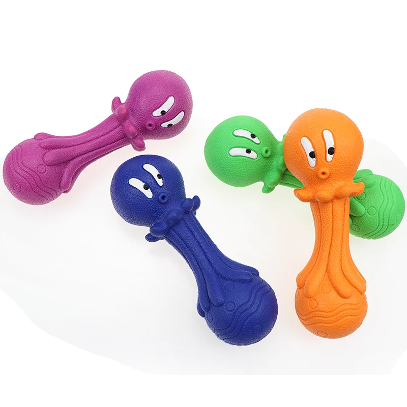 
eight-gourd fish bone puppy chew toy Custom Rubber Dog Toys 