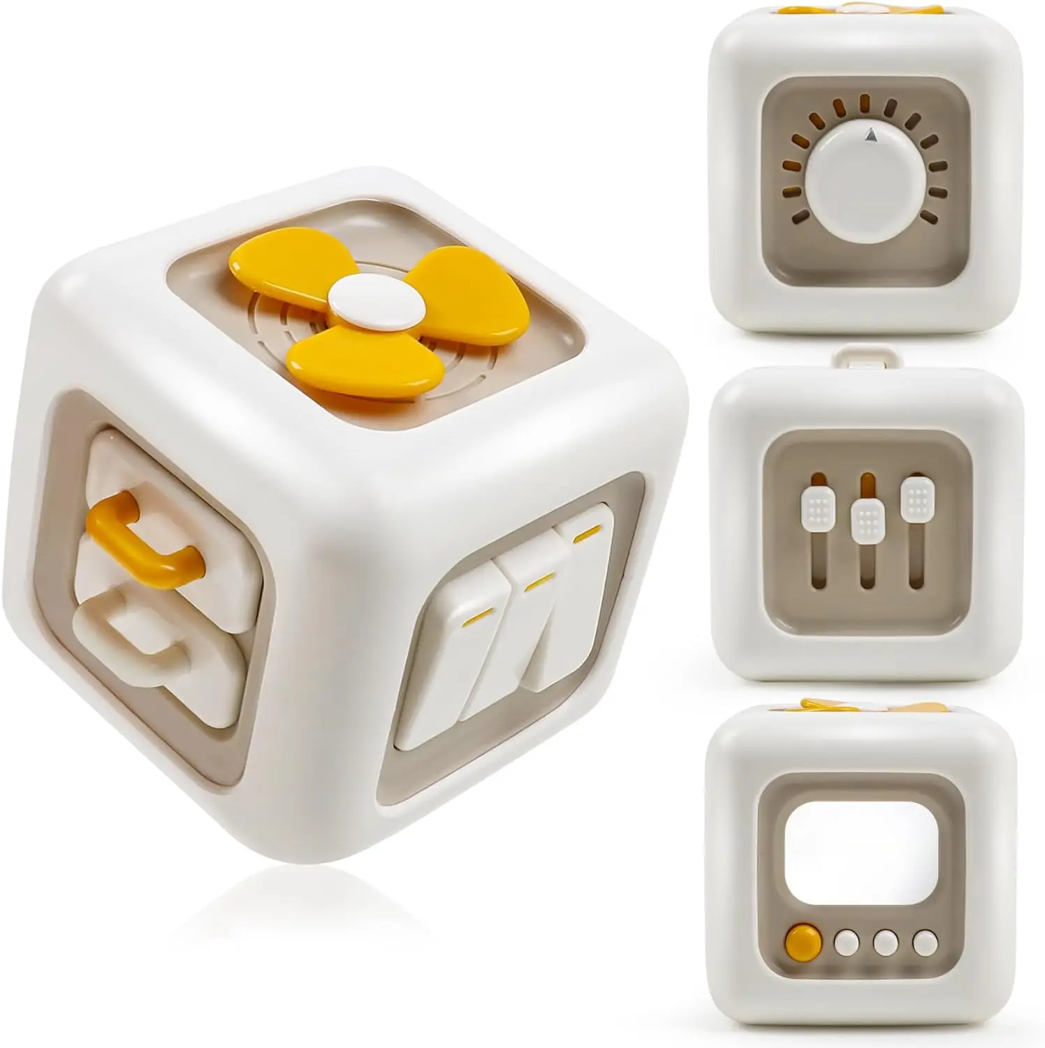 6 in 1 Sensory Busy Cube baby Activity busy Cube Learning Toy for Toddlers Babies Birthday Gifts