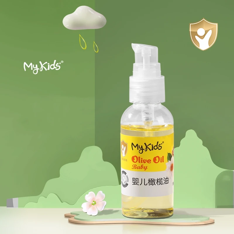 OEM/ODM Body Care Olive Oil Baby Massage Oil Vegan Fragrance Free Skin Care Baby Oil