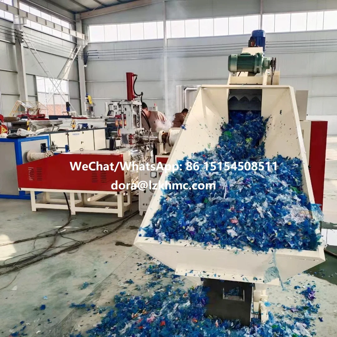 Automatic Two Stage PP PE PET Film Granulator Plastic Recycling Machine For Granules making