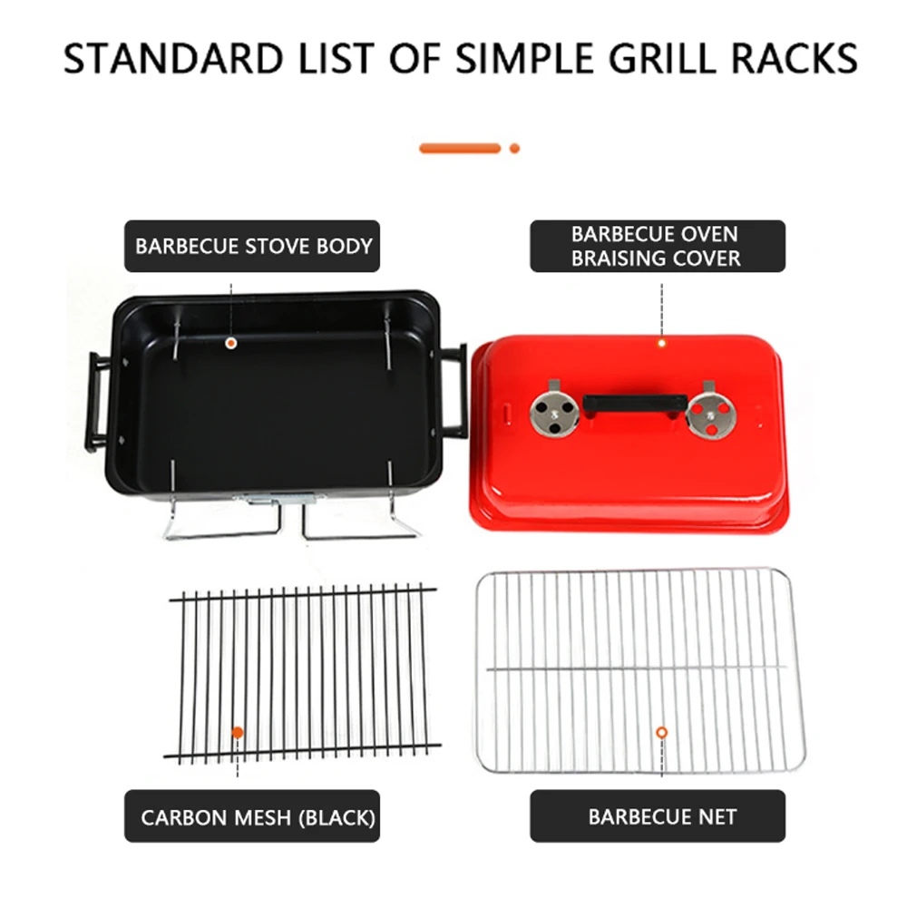 DYSC wholesale Hot selling Folding Tabletop Portable Barbecue grills bbq with Lid